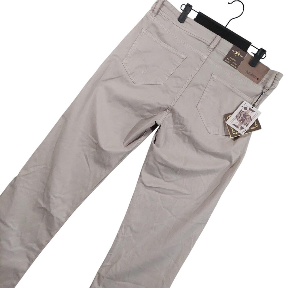 Jack Of Spades Pants Mens 34x34 Beige Khaki Straight Leg Chino Stretch Casual